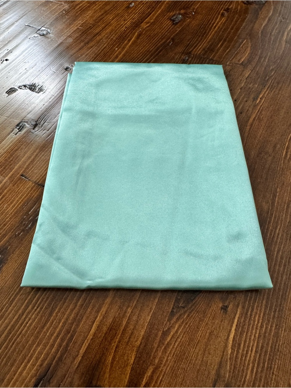 Satin Aqua Pillowcase – Smooth Satin Home Bedding - Picture 2 of 4